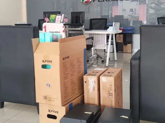Khalbyte IT supply delivered to Perodua Service Center